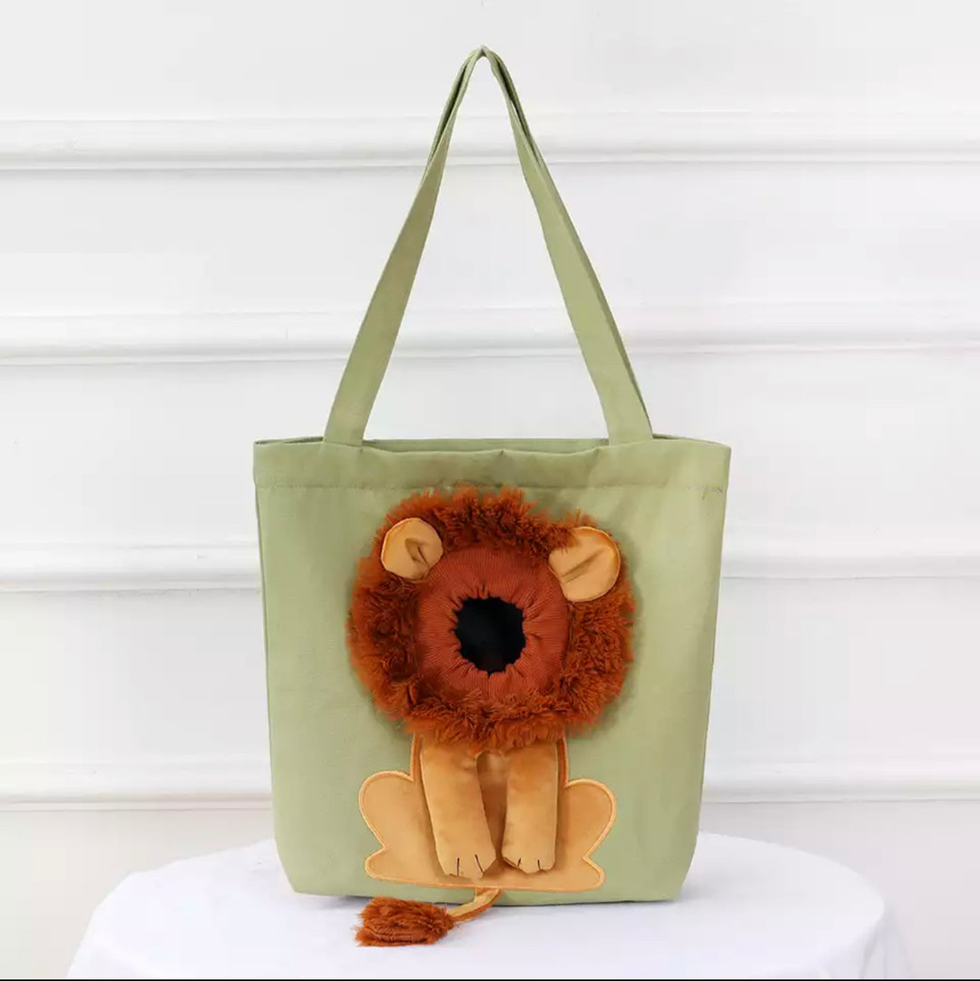 Lion Plushie Pet Bag