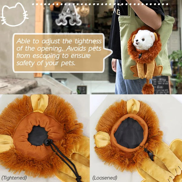 Lion Plushie Pet Bag