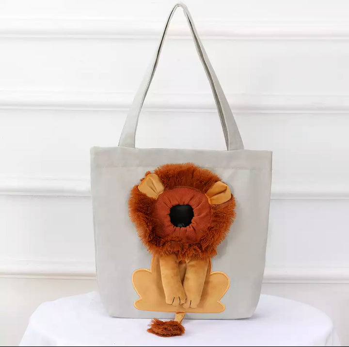 Lion Plushie Pet Bag
